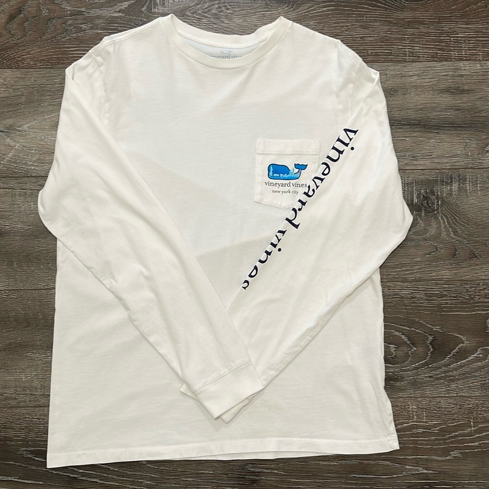 White Long Sleeve shirt - Vineyard Vines